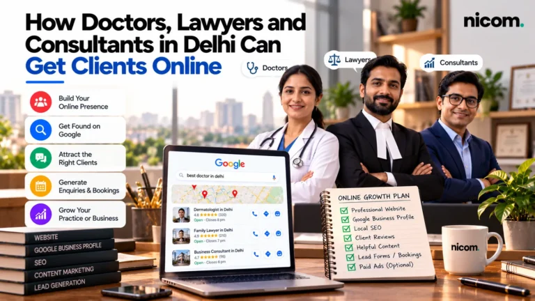 How Doctors, Lawyers and Consultants in Delhi Can Get Clients Online
