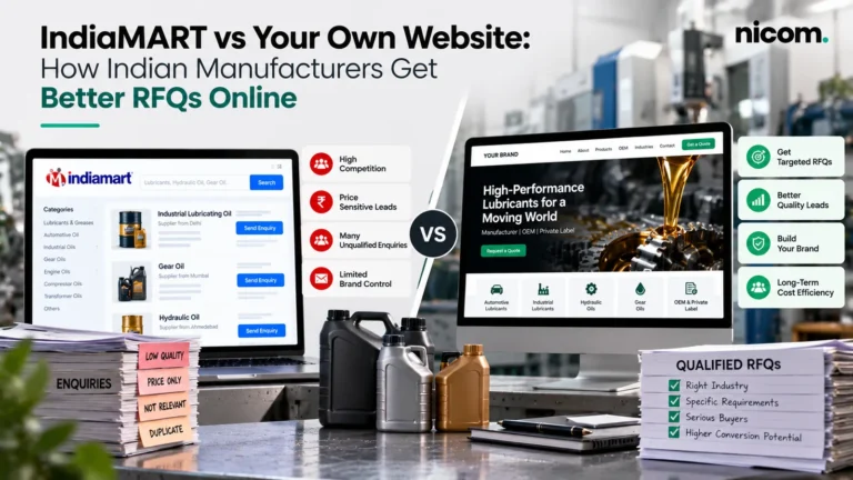 IndiaMART vs Your Own Website: How Indian Manufacturers Get Better RFQs Online